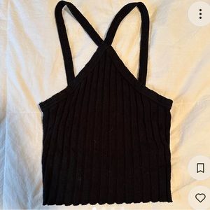 Zara cross front black top